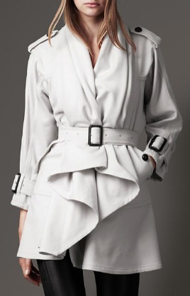 6 Burberry Drape Front Coat