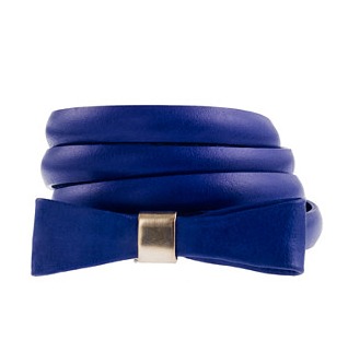 1. J.Crew Leather Bow Skinny Belt